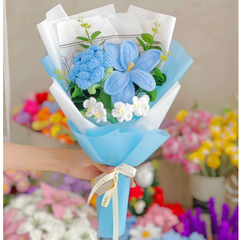 Bó Hoa Hướng Dương Len, Bó Hoa Bằng Len, Bó Hoa Len Handmade LYLYCRAFT-12