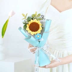 Bó Hoa Len Handmade Tặng Cho Nữ 20/10 LYLYCRAFT, Hoa Len Dành Tặng Bạn Bè Người Yêu, Hoa Tặng Mẹ, Có Gói Theo Yêu Cầu