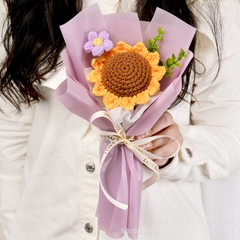 Bó Hoa Len Handmade Tặng Cho Nữ 20/10 LYLYCRAFT, Hoa Len Dành Tặng Bạn Bè Người Yêu, Hoa Tặng Mẹ, Có Gói Theo Yêu Cầu