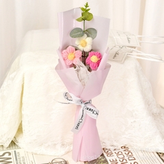 Bó Hoa Len Handmade Tặng Cho Nữ 20/10 LYLYCRAFT, Hoa Len Dành Tặng Bạn Bè Người Yêu, Hoa Tặng Mẹ, Có Gói Theo Yêu Cầu