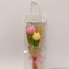 Bó Hoa Len Handmade Tặng Cho Nữ 20/10 LYLYCRAFT, Hoa Len Dành Tặng Bạn Bè Người Yêu, Hoa Tặng Mẹ, Có Gói Theo Yêu Cầu