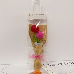 Bó Hoa Len Handmade Tặng Cho Nữ 20/10 LYLYCRAFT, Hoa Len Dành Tặng Bạn Bè Người Yêu, Hoa Tặng Mẹ, Có Gói Theo Yêu Cầu
