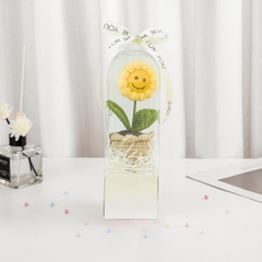 Chậu Hoa Len Handmade LYLYCRAFT Hoa Móc Len Thủ Công Kèm Hộp Thích Hợp Làm Quà Tặng Sinh Nhật, Quà 20/10 Cho Người Yêu