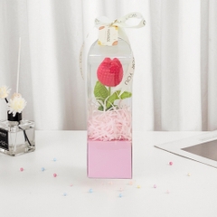 Chậu Hoa Len Handmade LYLYCRAFT Hoa Móc Len Thủ Công Kèm Hộp Thích Hợp Làm Quà Tặng Sinh Nhật, Quà 20/10 Cho Người Yêu