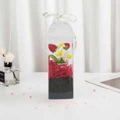 Chậu Hoa Len Handmade LYLYCRAFT Hoa Móc Len Thủ Công Kèm Hộp Thích Hợp Làm Quà Tặng Sinh Nhật, Quà 20/10 Cho Người Yêu