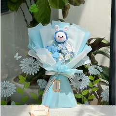 Bó Hoa Hướng Dương Len, Bó Hoa Bằng Len, Bó Hoa Len Handmade LYLYCRAFT-09