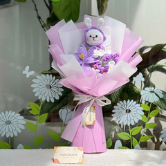 Bó Hoa Hướng Dương Len, Bó Hoa Bằng Len, Bó Hoa Len Handmade LYLYCRAFT-13
