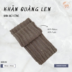Khăn Len Choàng Cổ LYLYCRAFT Handmade Đan Tay Chất Liệu Len Vissco Nhập Khẩu - KHL92