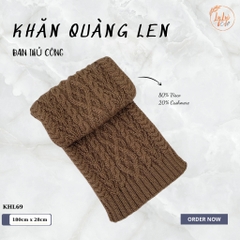 Khăn Len Choàng Cổ Handmade Đan Tay LYLYCRAFT Chất Liệu Len Vissco Nhập Khẩu - KHL69