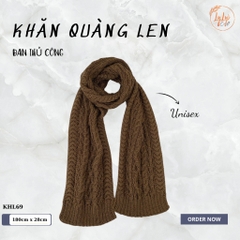 Khăn Len Choàng Cổ Handmade Đan Tay LYLYCRAFT Chất Liệu Len Vissco Nhập Khẩu - KHL69