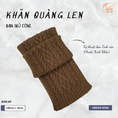 Khăn Len Choàng Cổ Handmade Đan Tay LYLYCRAFT Chất Liệu Len Vissco Nhập Khẩu - KHL69