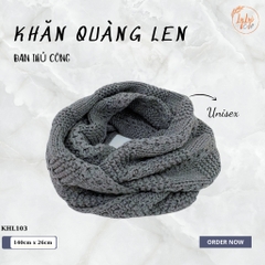 Khăn Len Ống Đan Tay Handmade Chất Liệu Visco Cao Cấp LyLyCraft Đan Thủ Công Làm Quà Tặng Mùa Đông Ý Nghĩa KHL103