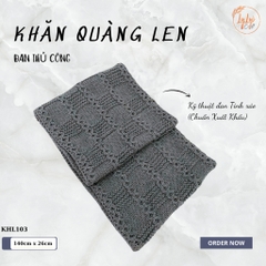 Khăn Len Ống Đan Tay Handmade Chất Liệu Visco Cao Cấp LyLyCraft Đan Thủ Công Làm Quà Tặng Mùa Đông Ý Nghĩa KHL103
