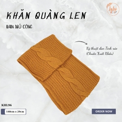 Khăn Len Ống Đan Tay Handmade Chất Liệu Visco Cao Cấp LyLyCraft Đan Thủ Công Làm Quà Tặng Mùa Đông Ý Nghĩa KHL96
