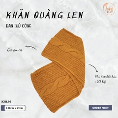 Khăn Len Ống Đan Tay Handmade Chất Liệu Visco Cao Cấp LyLyCraft Đan Thủ Công Làm Quà Tặng Mùa Đông Ý Nghĩa KHL96
