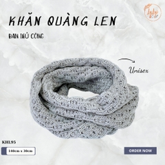 Khăn Len Ống Đan Tay Handmade Chất Liệu Visco Cao Cấp LyLyCraft Đan Thủ Công Làm Quà Tặng Mùa Đông Ý Nghĩa KHL95
