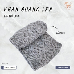 Khăn Len Ống Đan Tay Handmade Chất Liệu Visco Cao Cấp LyLyCraft Đan Thủ Công Làm Quà Tặng Mùa Đông Ý Nghĩa KHL94