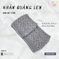 Khăn Len Ống Đan Tay Handmade Chất Liệu Visco Cao Cấp LyLyCraft Đan Thủ Công Làm Quà Tặng Mùa Đông Ý Nghĩa KHL94