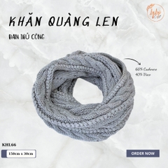 Khăn Len Đan Tay Thủ Công - Khăn Ống