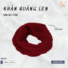 Khăn Len Ống Đan Tay Handmade Chất Liệu Visco Cao Cấp LyLyCraft Đan Thủ Công Làm Quà Tặng Mùa Đông Ý Nghĩa KHL98