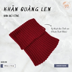 Khăn Len Ống Đan Tay Handmade Chất Liệu Visco Cao Cấp LyLyCraft Đan Thủ Công Làm Quà Tặng Mùa Đông Ý Nghĩa KHL98