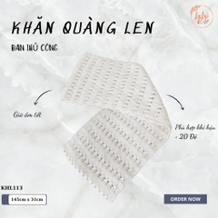 Khăn Len Choàng Cổ Handmade Móc Bằng Tay Chất Liệu Visco Thương Hiệu LyLyCraft Thủ Công Làm Quà Tặng Sang Trọng - KHL113