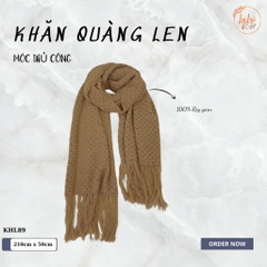Khăn Len Choàng Cổ Handmade Móc Bằng Tay Chất Liệu Visco Thương Hiệu LyLyCraft Thủ Công Làm Quà Tặng Sang Trọng - KHL89