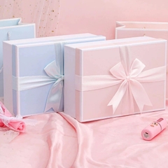 Hộp Đựng Quà Sinh Nhật Kèm Túi Sang Trọng Màu Hồng, Xanh Pastel Nhiều Size Hộp Lớn Nhỏ