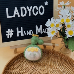 DIY gói nguyên liệu tự làm móc khoá len móc thú đầu tròn đội mũ nhồi bông amigurumi quà tặng handmade - LYLYCRAFT