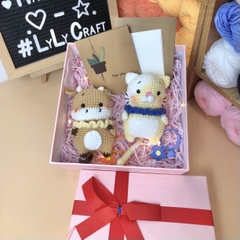 Combo 12 con giáp kèm hộp hồng( Mão-Sửu)