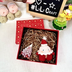 Sét santa đỏ + nến cây thông đỏ