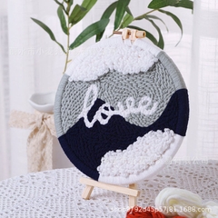 SET LEN LÀM TRANH THÊU - Khung tròn - NEW
