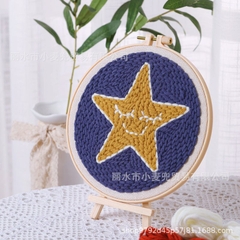 SET LEN LÀM TRANH THÊU - Khung tròn - NEW