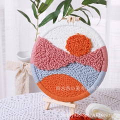 SET LEN LÀM TRANH THÊU - Khung tròn - NEW