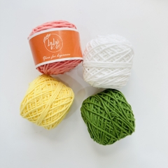 Len Milk Cotton Flex Yarn 25g Sợi 2mm, Cuộn Len LYLYCRAFT Chất Liệu Mềm, Mịn Làm Móc Khoá Handmade, Thú Bông, Nhiều Màu