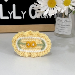 Thành phẩm Kẹp tóc len handmade