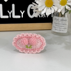 Thành phẩm Kẹp tóc len handmade