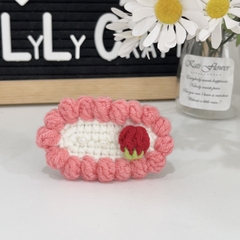 Thành phẩm Kẹp tóc len handmade