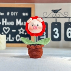 Chậu Hoa Thú Đế Len