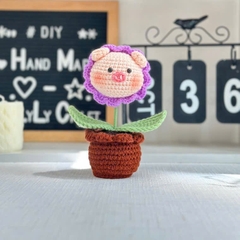 Chậu Hoa Thú Đế Len