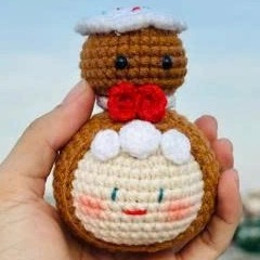 Gói Nguyên Vật Liệu Làm Móc Khoá Đầu tròn Noel
