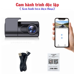 Camera giám sát hành trình giá rẻ, cam hành trình cho màn Android, cam  hành trình kết nối điện thoại