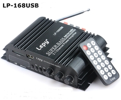 Bộ Ampli Mini 12V Hifi 2.1 LP168USB độ âm thanh xe hơi (Kèm nguồn)