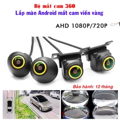 Bộ 4 mắt camera 360 lắp cho màn Android, bộ camera 360 giá rẻ