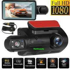 Camera giám sát hành trình 2 mắt 3In blackbox dvr full hd 1080p A68