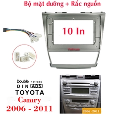 Mặt dưỡng Màn hình Camry  Mặt nạ khung lắp màn hình 10 In 2006 -2011 Kèm rắc nguồn