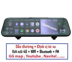 Cam gương ,cam hành trình trước sau , cam hành trình 4G tích hợp định vị GPS