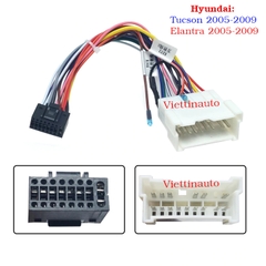 Cáp  màn hình Xe Huyndai Elantra, Huyndai Tucson 2005-2009 16 Chân cho màn Andorid