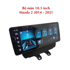 Bộ Màn hình Android 10,3inch và 12,3 inch cho xe mazda 3 2014-2021 chạy song song 2 hệ điều hành