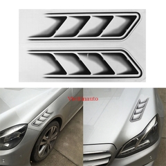 Decal 3D giả mang Cá mập dán trang trí xe hơi D-675